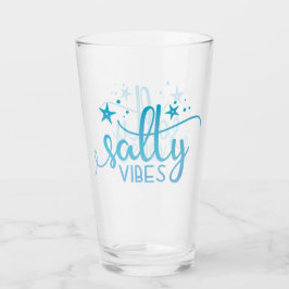 Salty Vibes Ocean Beach Pint Glass Glaskopp