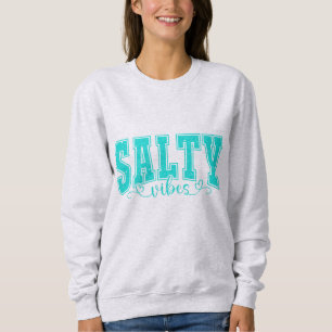 Salty Vives Kustnära strandvibbar för havsentusi T Shirt