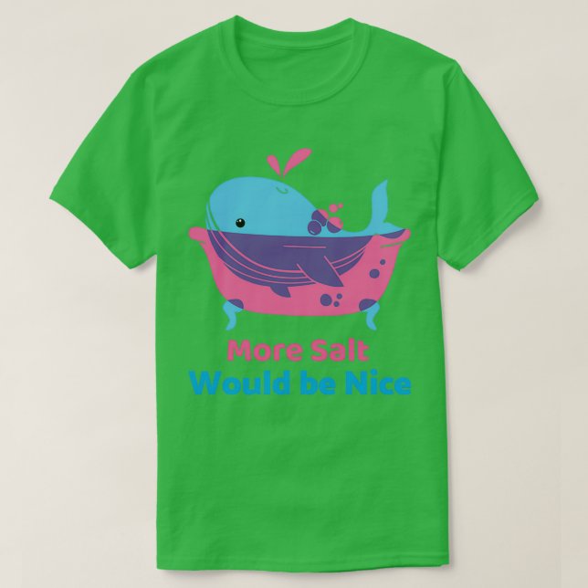 Salty Whale T Shirt (Design framsida)