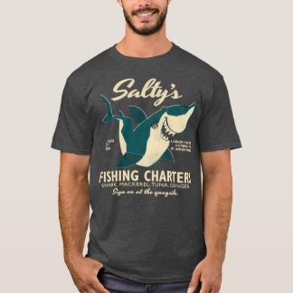 Saltys fiskecharter t shirt