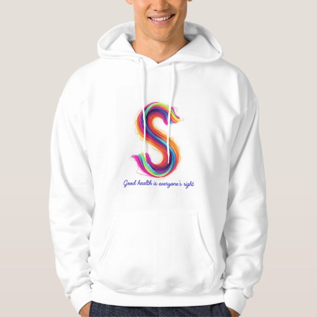 Salud derecho de todos hoodie (Framsida)