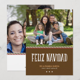 Saludo mimilitära de la Navidad de Brown Julkort