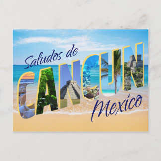 Saludos de Cancun, Hälsning från Cancun Postcard Vykort