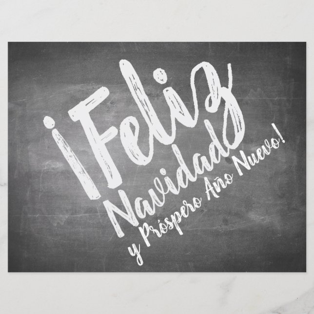 Saludos De Navidad en La Pizarra (Framsida)