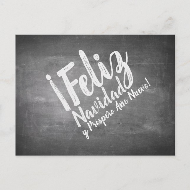 Saludos De Navidad en La Pizarra Helg Vykort (Framsida)