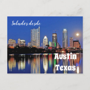 Saludos desde Austin Texas - vykort