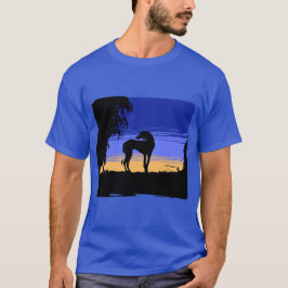 Saluki at night tee
