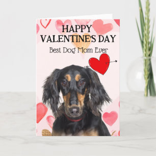 Saluki Bästa Hundmamma Anpassad Alla Hjärtans Dag- Helgkort