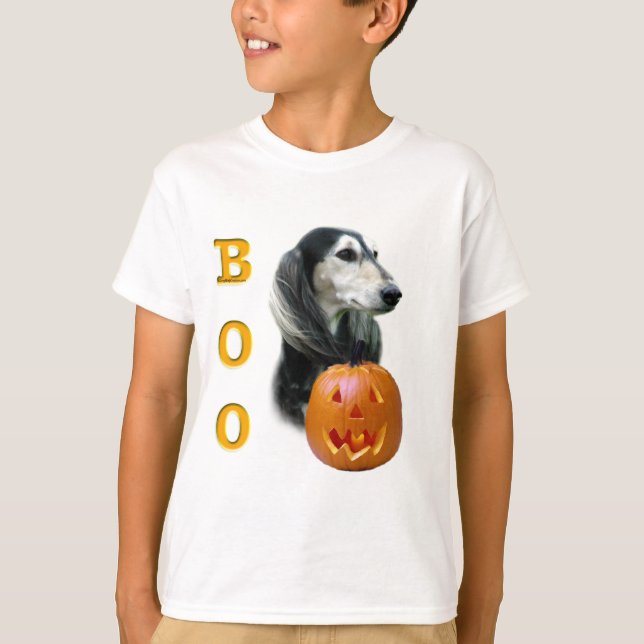 Saluki Boo T Shirt (Framsida)