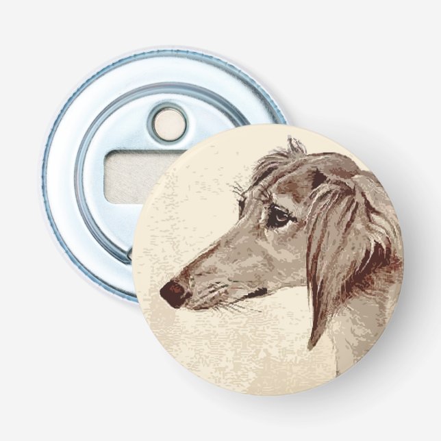 Saluki Flasköppnare (Framsidan)