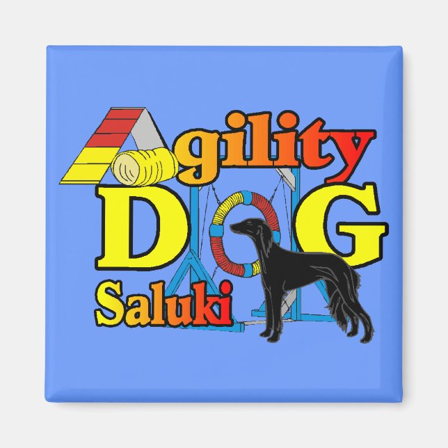 Saluki-gåvor Magnet (Framsidan)