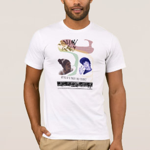 Saluki grå färg och vänner t shirt