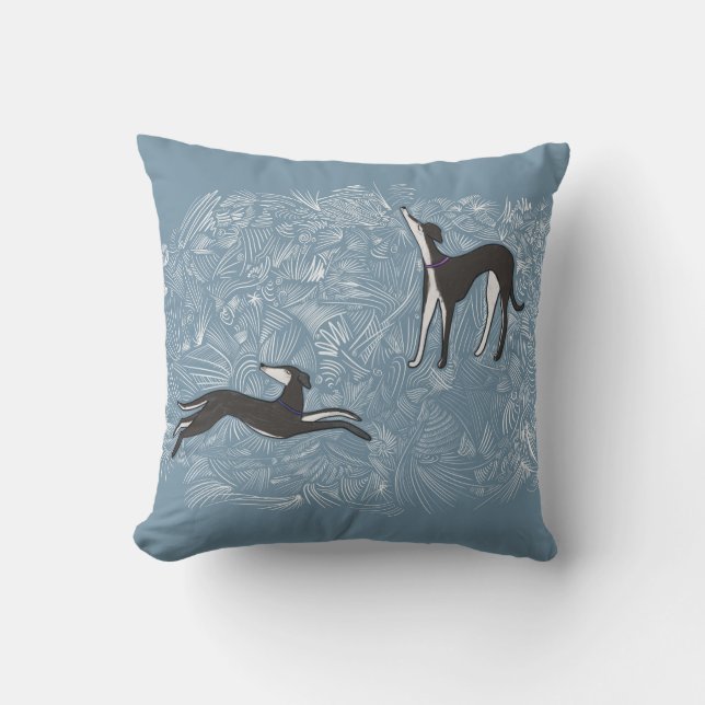 Saluki Greyhound Kudde (Framsida)