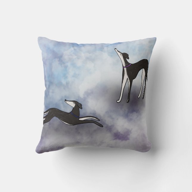 Saluki Greyhound Kudde (Baksida)
