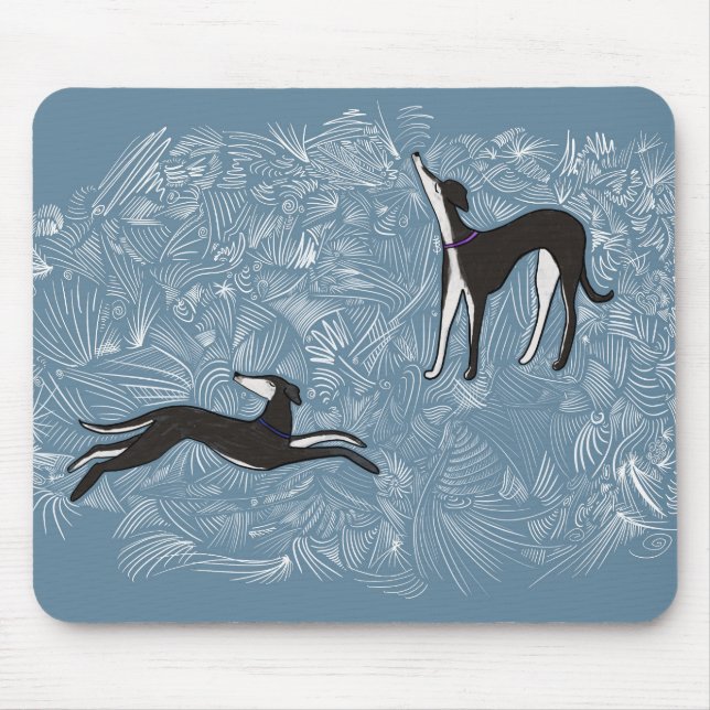 Saluki Greyhound Musmatta (Framsidan)