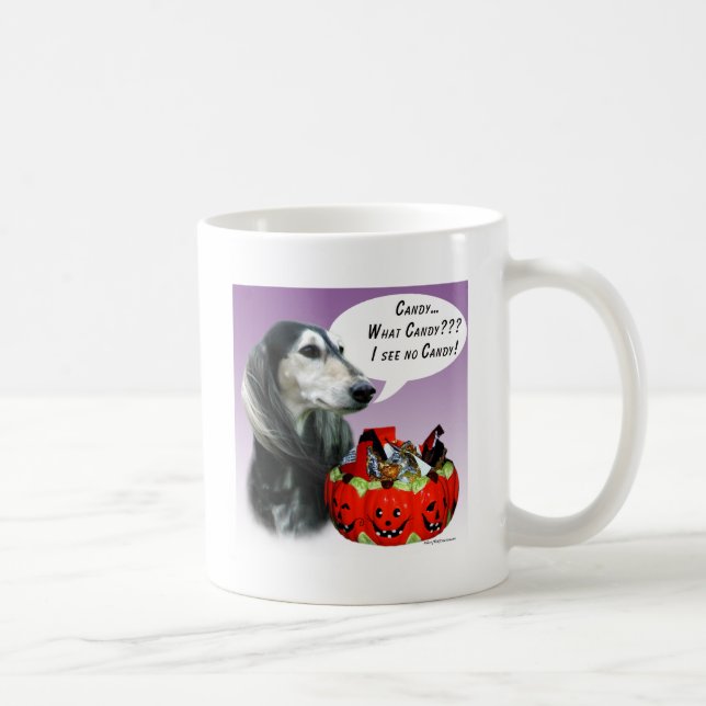 Saluki Halloween Candy Kaffemugg (Höger)