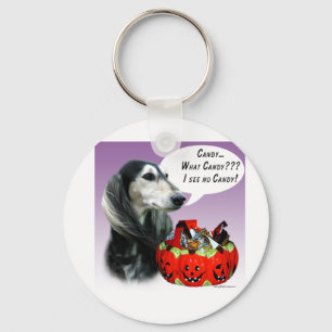 Saluki Halloween Candy Nyckelring