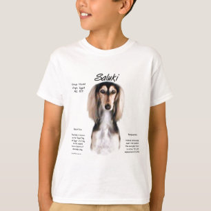 Saluki historiedesign t-shirt