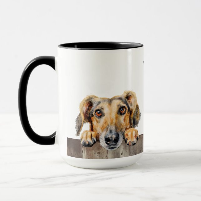Saluki Hund Mugg (Vänster)