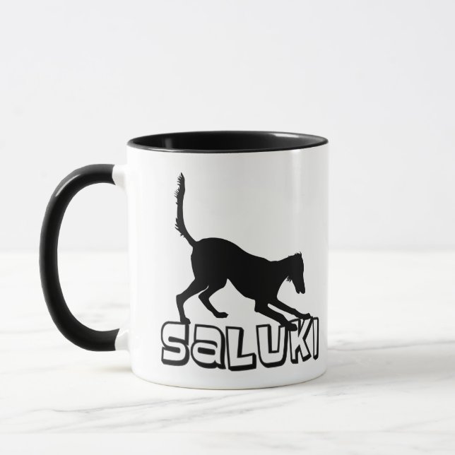 Saluki Hund Mugg (Vänster)