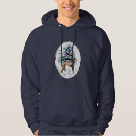 Saluki-julklappar Sweatshirt Med Luva