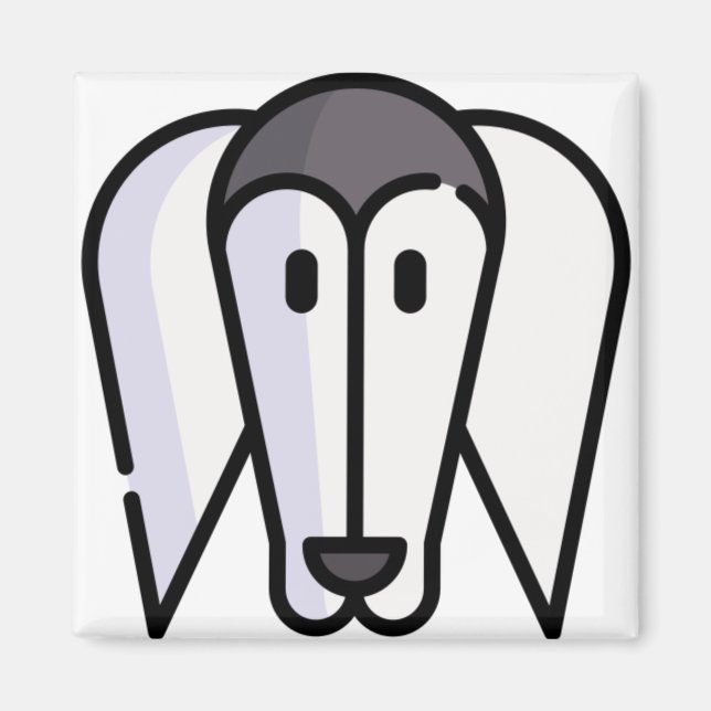 Saluki Magnet (Framsidan)