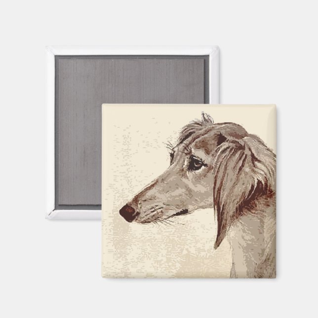 Saluki Magnet (Front/Back)