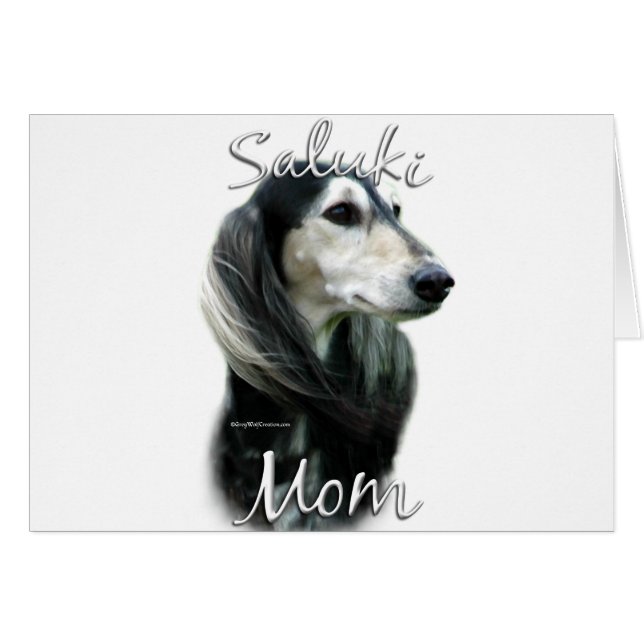 Saluki Mamma 2 Hälsningskort (Framsidan Horizontal)