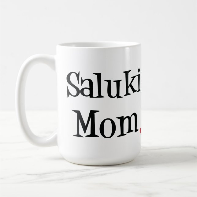 Saluki mammamugg kaffemugg (Vänster)