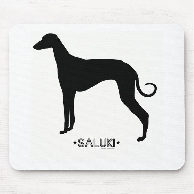 Saluki Mousepad Musmatta (Framsidan)