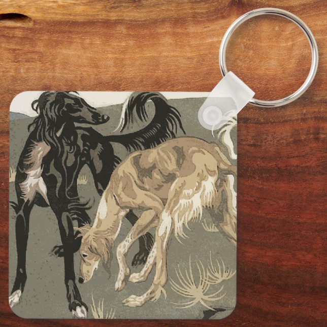 Saluki Nyckelring (Baksida)