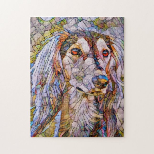 Saluki Painting Puzzle Pussel (Vertikal)
