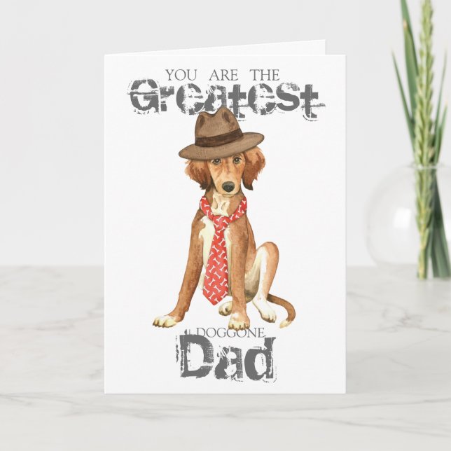 Saluki Pappa Kort (Framsida)