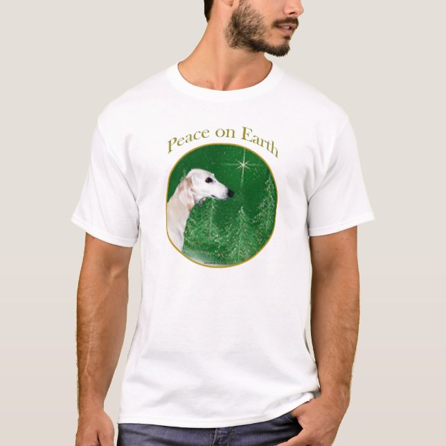 Saluki Peace T Shirt (Framsida)