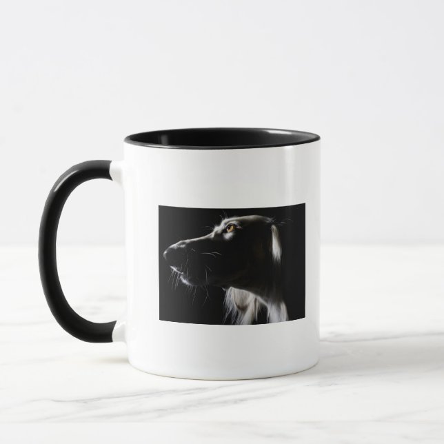 Saluki porträtt mugg (Vänster)