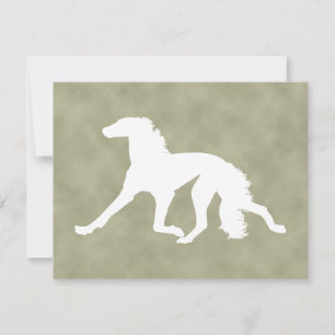 Saluki Silhouette Inbjudningar