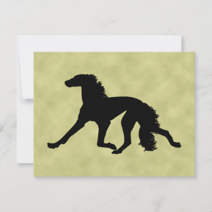 Saluki Silhouette Inbjudningar