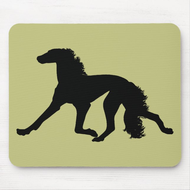 Saluki Silhouette Musmatta (Framsidan)
