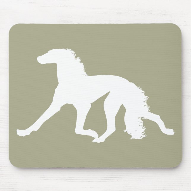 Saluki Silhouette Musmatta (Framsidan)