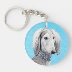 Saluki (Silver) - Färgning - Konst av rent Hund
