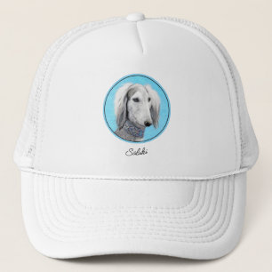 Saluki (Silver) - Färgning - Konst av rent Hund Keps