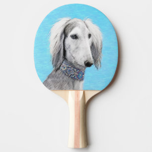 Saluki (Silver) - Färgning - Konst av rent Hund Pingisracket