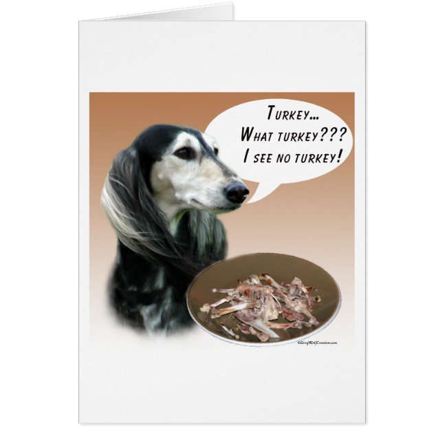 Saluki Turkiet Hälsningskort (Framsidan)