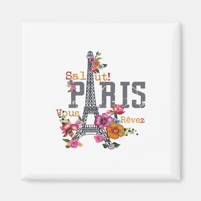 salut Paris voeu rêvez Magnet (Framsidan)
