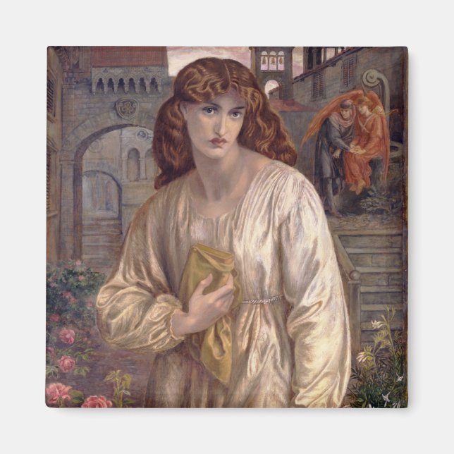 Salutation av Beatrice av Dante Gabriel Rossetti Magnet (Framsidan)