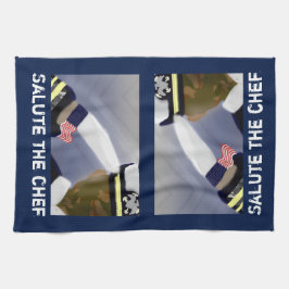 Salute Chef Veteran Blue Kökshandduk