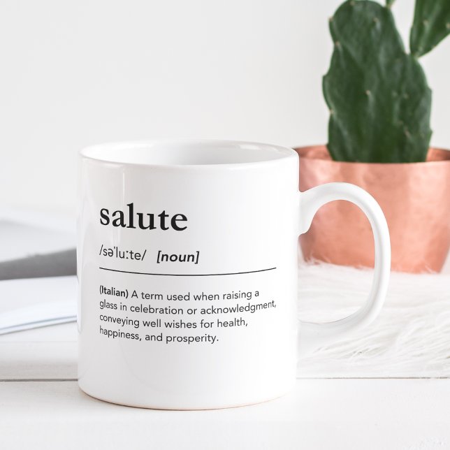 Salute Definition Italiana Ord Carpe Diem Kaffemugg (Skapare uppladdad)