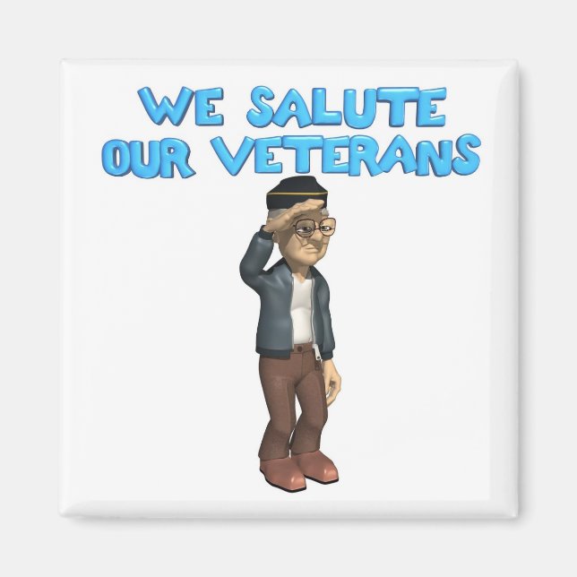 Salute our Veterans Magnet (Framsidan)