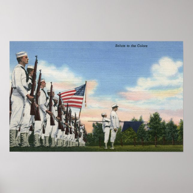 Salute till Färg Formning - USA:s flotta Poster (Framsidan)
