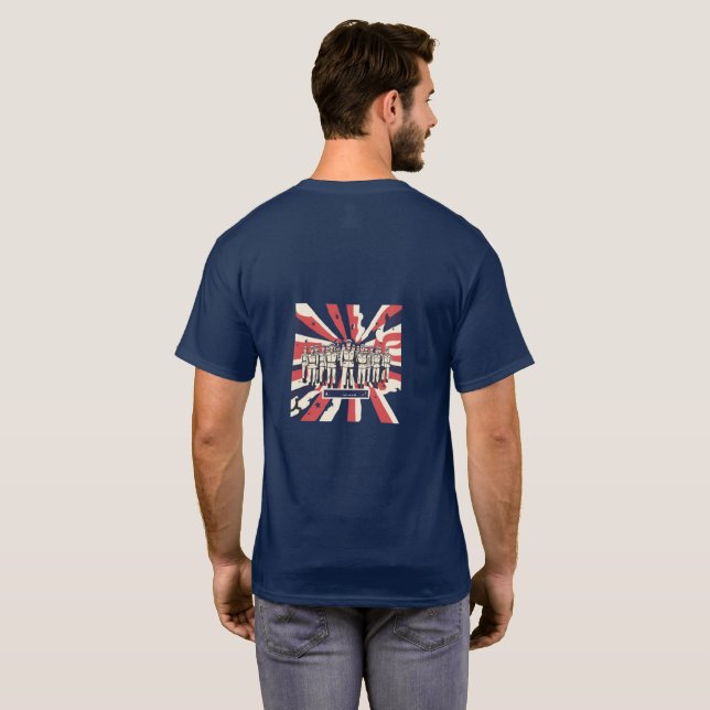"Salute to Service: Lycklig väpnade styrkors dag"  T Shirt (Hel baksida)